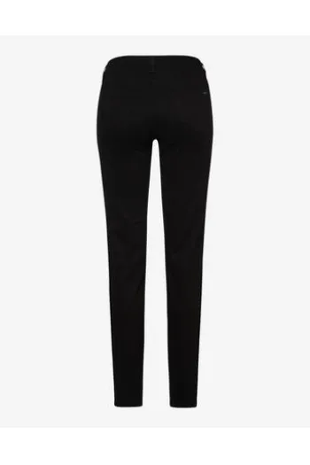 BRAX Winter-Dream-Hose Shakira schwarz Slim Fit in angerauter Qualität