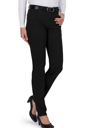 BRAX Winter-Dream-Hose Shakira schwarz Slim Fit in angerauter Qualität