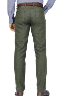 BRAX Woo.Look Hose Cadiz oliv in dezenter Struktur