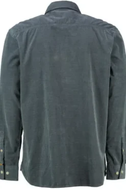 camel active Cord Hemd blau Regular Fit Langarm Button-Down