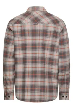camel active Hemd brick orange kariert Regular Fit