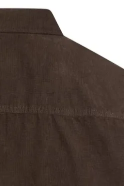camel active Hemd dark brown comfort fit Langarm