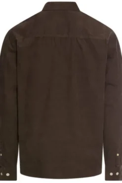 camel active Hemd dark brown comfort fit Langarm