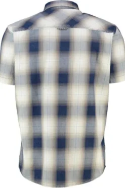 camel active Hemd dark navy kariert Regular Fit Halbarm