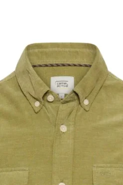camel active Hemd mossstone comfort fit Langarm