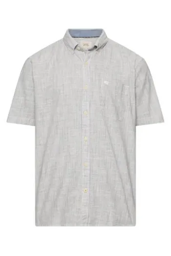 camel active Hemd offwhite gestreift Regular Fit Kurzarm