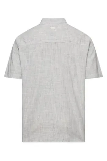 camel active Hemd offwhite gestreift Regular Fit Kurzarm