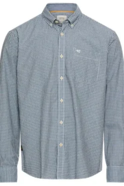 camel active Karo Hemd dark navy kariert Regular Fit Langarm