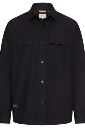 camel active Overshirt dark navy Relaxed Fit Langarm