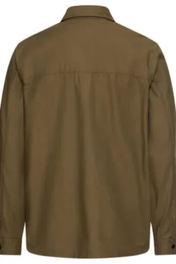 camel active Overshirt deep olive Relaxed Fit Langarm