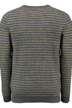 camel active Rundhals Pullover multicolour gestreift