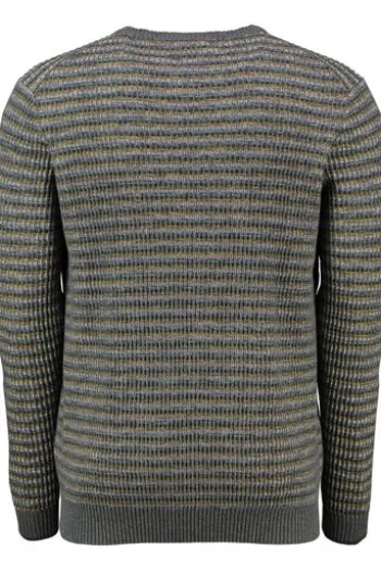 camel active Rundhals Pullover multicolour gestreift