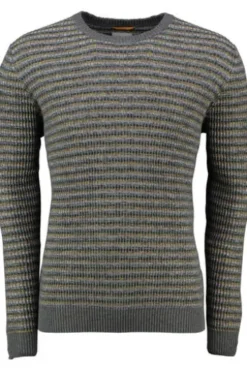 camel active Rundhals Pullover multicolour gestreift