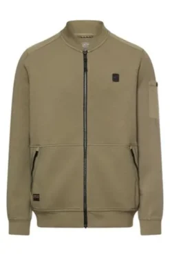 camel active Sweat Jacke deep olive Regular Fit