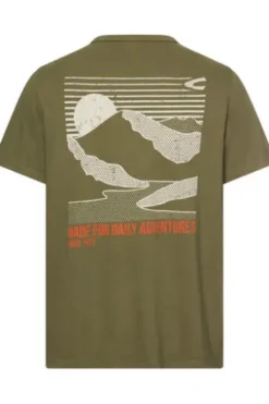 camel active T-Shirt deep olive Regular Fit
