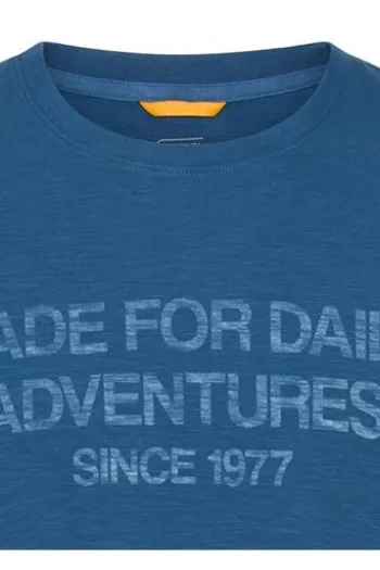 camel active T-Shirt indigio blue Regular Fit