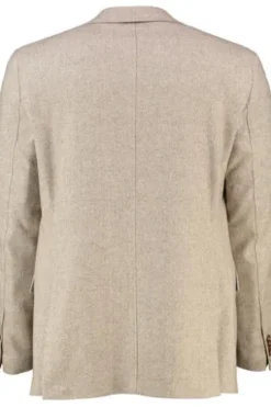 CARL GROSS Sakko beige gemustert Modern Fit