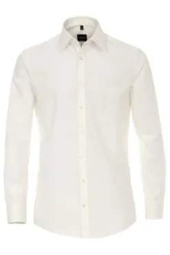 City Hemd weiss Modern Fit Langarm