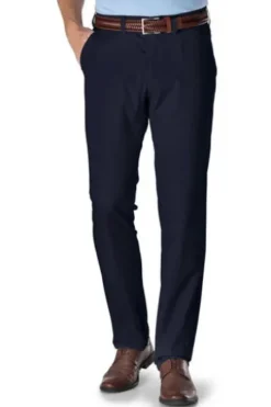 CLUB OF COMFORT Baumwoll-Stretch-Hose marine Garvey Pima Cotton mit Sonnenschutz