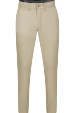 CLUB OF COMFORT Baumwoll-Stretch-Hose beige Garvey Pima Cotton mit Sonnenschutz