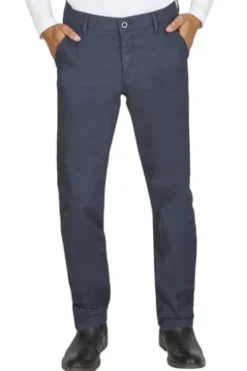 CLUB OF COMFORT Flat Front Hose blau Regular Fit