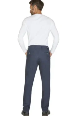 CLUB OF COMFORT Flat Front Hose blau Regular Fit