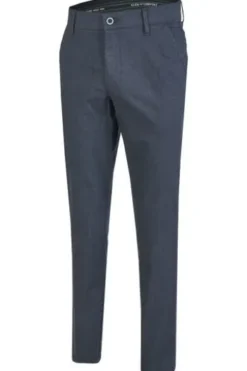 CLUB OF COMFORT Flat Front Hose blau Regular Fit