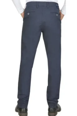 CLUB OF COMFORT Flat Front Hose blau Regular Fit