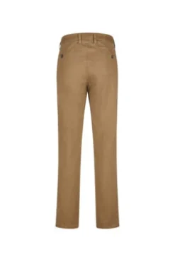 CLUB OF COMFORT High Stretch Baumwoll-Hose hellbraun Garvey Flat-Front
