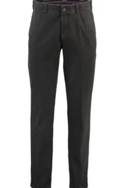 CLUB OF COMFORT High Stretch Baumwoll-Hose anthrazit Garvey Flat-Front