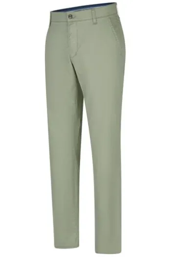CLUB OF COMFORT High stretch Baumwoll Hose Garvey grün