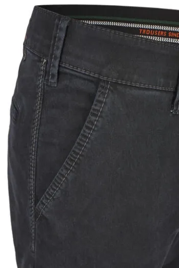 CLUB OF COMFORT High Stretch Baumwoll-Hose marine mit Diamantschliff