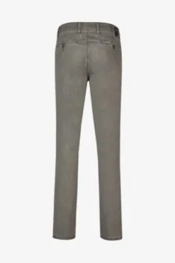 CLUB OF COMFORT High Stretch Baumwoll-Hose grau Garvey Flat-Front