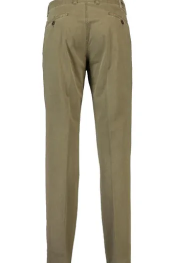CLUB OF COMFORT High Stretch Baumwoll-Hose khaki Garvey Flat-Front