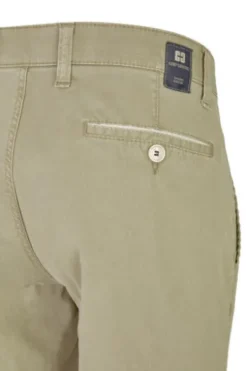 CLUB OF COMFORT High Stretch Baumwoll-Hose khaki Garvey Flat-Front