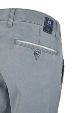 CLUB OF COMFORT High Stretch Baumwoll-Hose blau Garvey Flat-Front