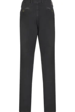 CLUB OF COMFORT High Stretch Denim-Jeans black Garvey Flat-Front