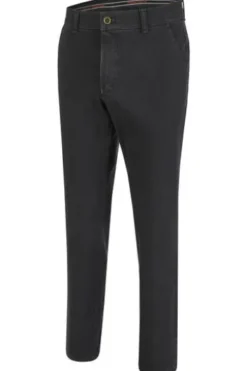 CLUB OF COMFORT High Stretch Denim-Jeans black Garvey Flat-Front