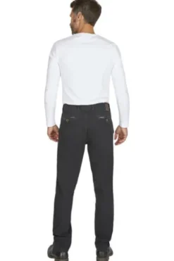 CLUB OF COMFORT High Stretch Denim-Jeans black Garvey Flat-Front