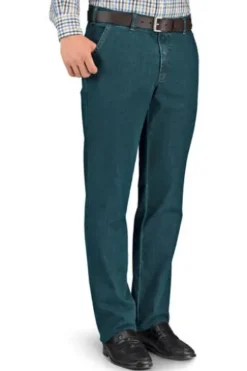 CLUB OF COMFORT High Stretch Denim-Jeans schwarz Garvey Flat-Front
