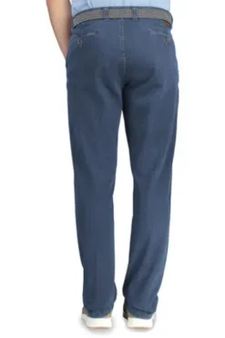 CLUB OF COMFORT High Stretch Denim-Jeans jeansblau Garvey Flat-Front