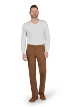 CLUB OF COMFORT High-Stretch Thermo Hose Garvey hellbraun