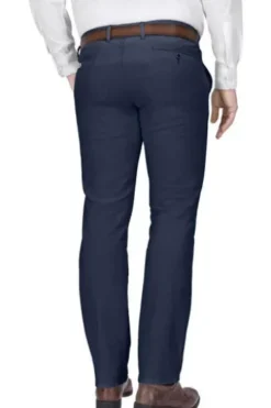 CLUB OF COMFORT Leinen Baumwoll Hose marine Garvey Chino