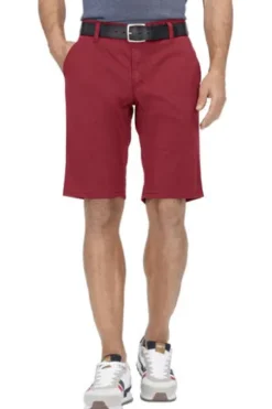 CLUB OF COMFORT Shorts rot España Pima Cotton mit Sonnenschutz