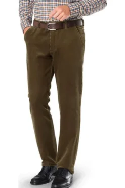 CLUB OF COMFORT Stretch-Cord-Hose oliv Garvey