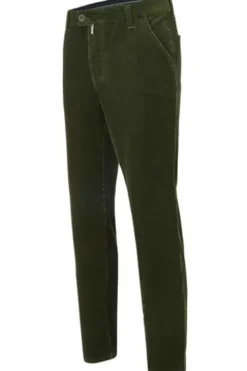 CLUB OF COMFORT Stretch-Cord-Hose oliv Garvey
