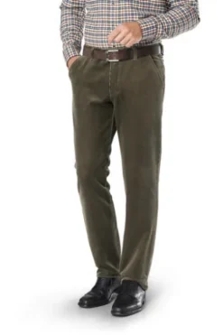 CLUB OF COMFORT Stretch-Cord-Hose oliv Garvey
