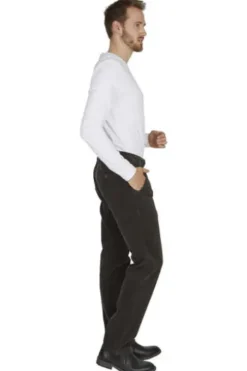 CLUB OF COMFORT Stretch-Feincord Hose braun Garvey