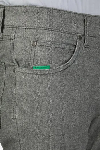CLUB OF COMFORT Wool-Look Chino-Hose grau