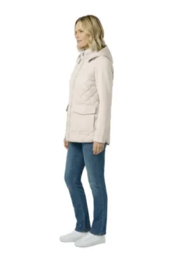 COVERED Steppjacke Sienna stone im Materialmix